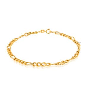 دستبند طلا طرح فیگارو کد CB407