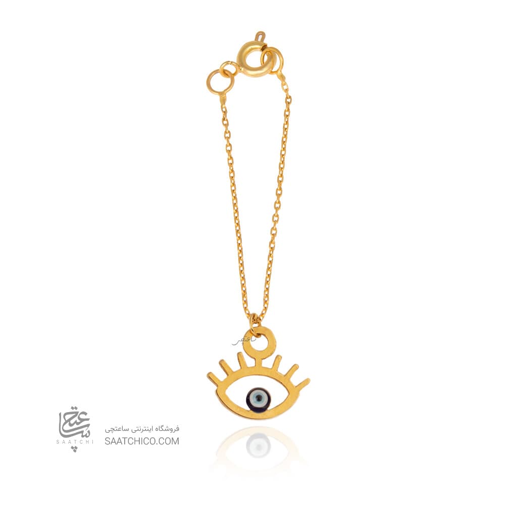 آویز ساعت طلا طرح چشم نظر کد WP356