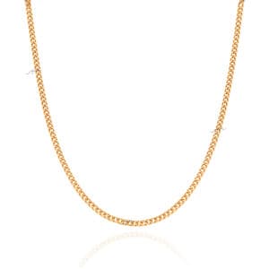 زنجیر طلا طرح کارتیر متوسط (کارتیه) کد CD140