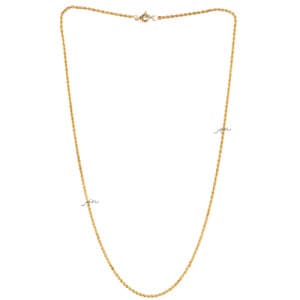 زنجیر طلا طرح طنابی ظریف کد CD220