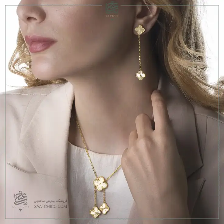گوشواره میخی طلا طرح ونکلیف