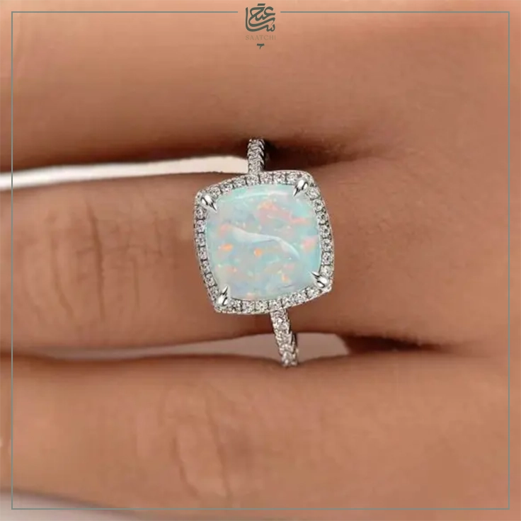 نگین اوپال و انگشتر سنگ اوپال