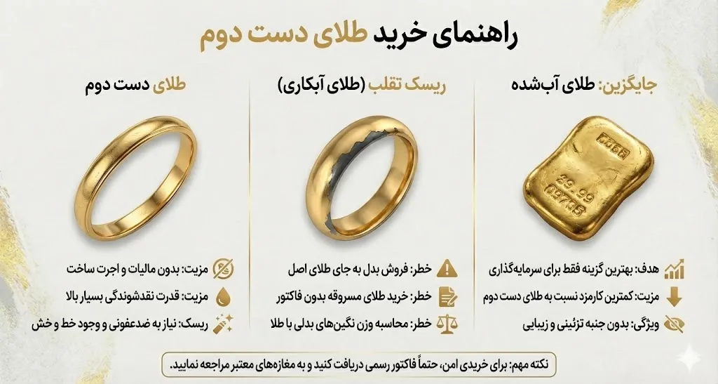 راهنمای خرید طلا دست دوم