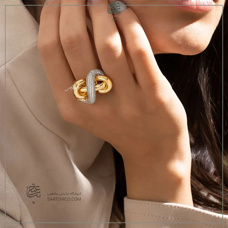 انگشتر طلا طرح بی نهایت