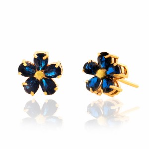 گوشواره طلا زنانه طرح گل کد CE301