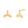 گوشواره طلا طرح دم وال کد CE568