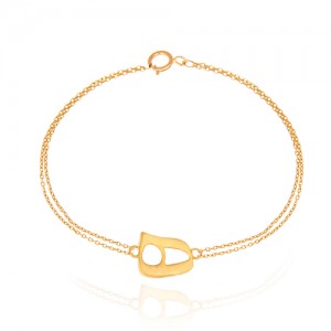 دستبند طلا زنانه طرح نیمانی کد CB325
