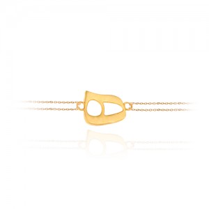 دستبند طلا زنانه طرح نیمانی کد CB325