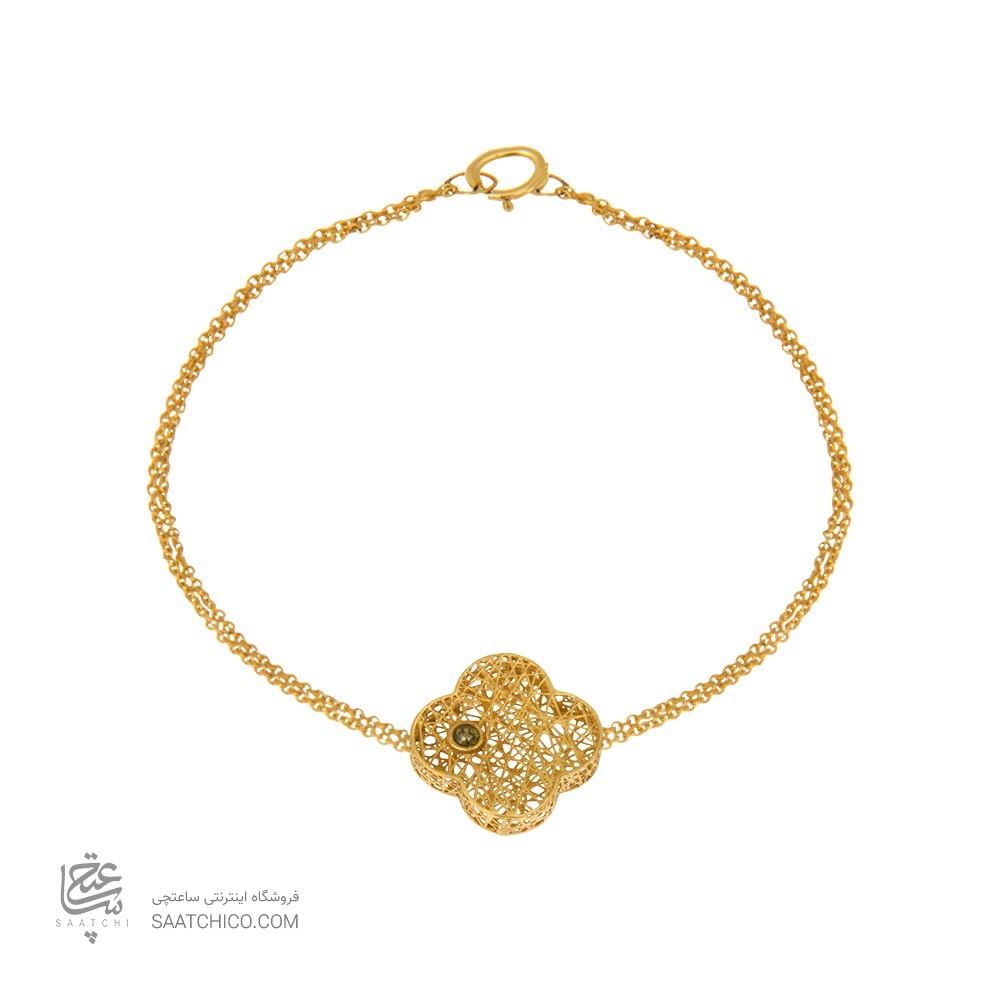 دستبند طلا زنانه طرح ونکلیف کد CB326