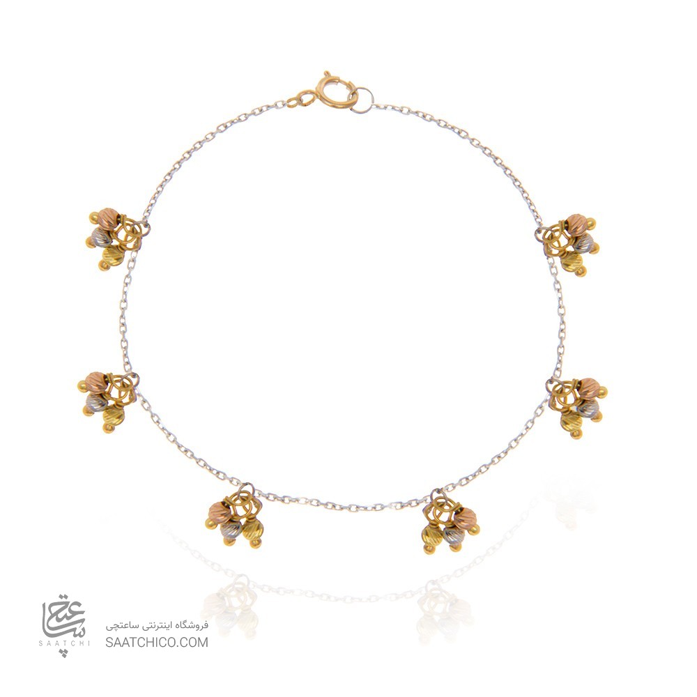 دستبند طلا زنانه با گوی البرنادو کد xb853