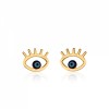 گوشواره طلا زنانه طرح چشم نظر کد CE335