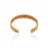 دستبند طلا زنانه طرح مولتی کالر (سنگ سیترین) کد CB308A