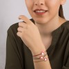 دستبند طلا زنانه طرح انار یلدا کد XB924