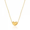 گردنبند طلا زنانه طرح قلب دو رو کد CN372