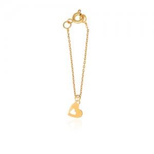 آویز ساعت طلا زنانه طرح قلب ولنتاین کد WP345