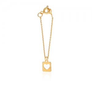 آویز ساعت طلا زنانه طرح قلب ولنتاین کد WP346