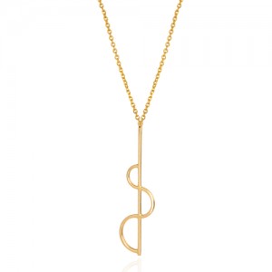گردنبند طلا زنانه طرح هندسی کد CN370