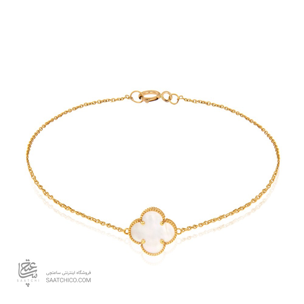 دستبند طلا زنانه طرح ونکلیف کد CB356
