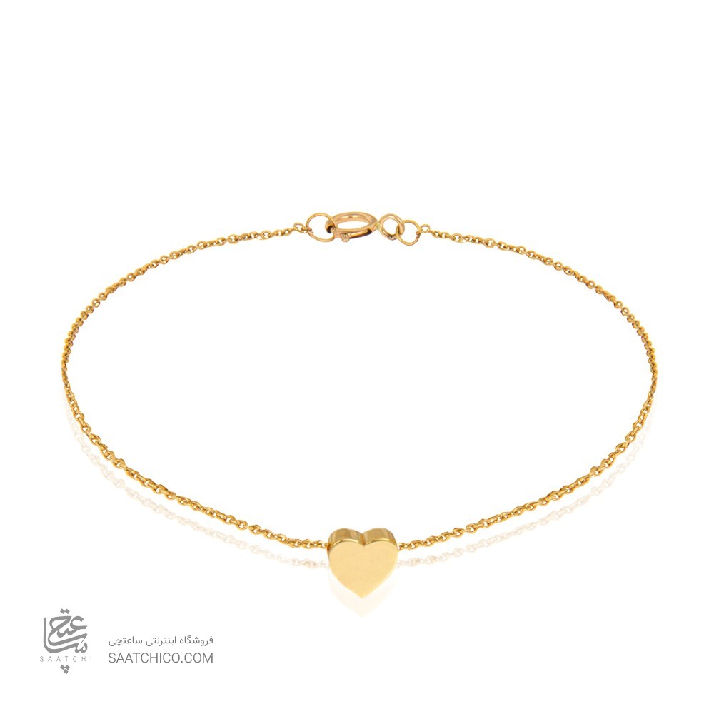 دستبند طلا طرح قلب کد CB367
