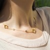 گردنبند طلا زنانه طرح ونکلیف با مارکو کد cn320