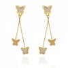 گوشواره طلا زنانه طرح پروانه کد CE352