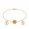 دستبند طلا زنانه طرح لویی ویتون کد LB106