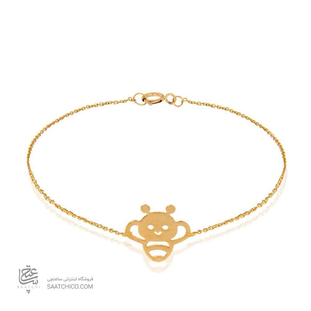 دستبند طلا کودک طرح زنبور کد KB371