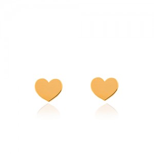 گوشواره طلا طرح قلب با کد LE630