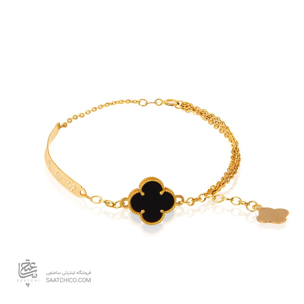 دستبند طلا زنانه طرح ونکلیف کد CB397