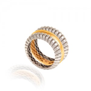 انگشتر طلا طرح دیوید یورمن کد CR342