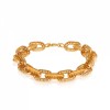 دستبند طلا زنانه طرح زنجیر فیوژن هرمس کد CB413