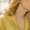 گردنبند طلا زنانه طرح ونکلیف کد CN302