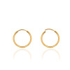 گوشواره حلقه ای طلا در پنج سایز کد CE395