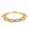 دستبند طلا زنانه طرح زنجیر فیوژن کد CB431
