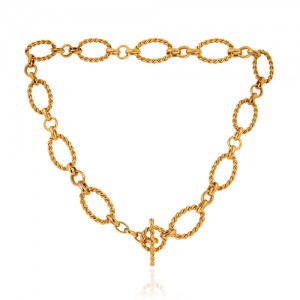 گردنبند طلا زنانه طرح دیوید یورمن کد CN452