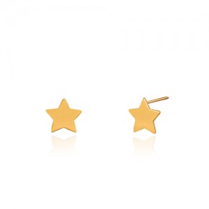 گوشواره میخی طلا طرح ستاره کد LE673