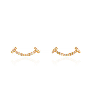 گوشواره طلا طرح لبخند تیفانی کد CE412