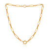 گردنبند زنجیری طلا با قفل ملوانی کد CN645