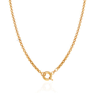 گردنبند طلا طرح رولو با قفل ملوانی کد CN646
