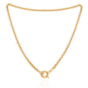 گردنبند طلا طرح رولو با قفل ملوانی کد CN646