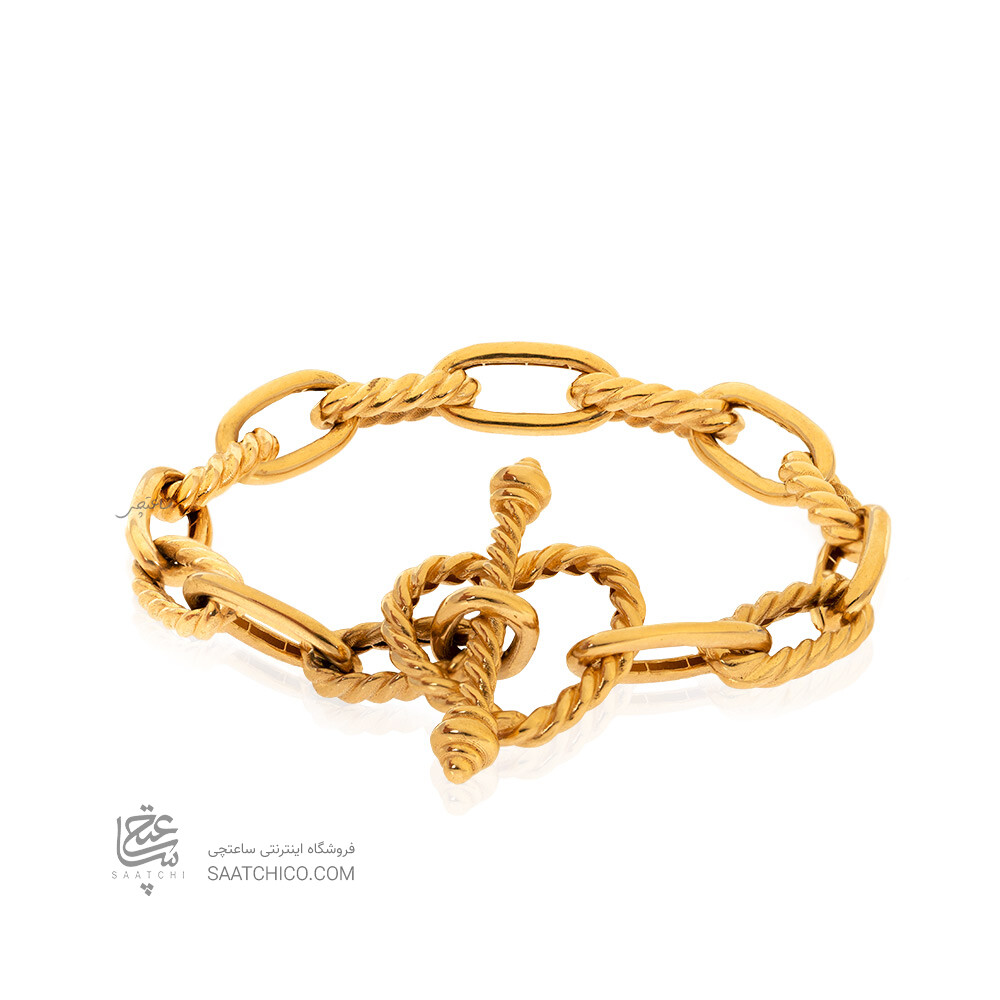 دستبند طلا دیوید یورمن با قفل طرح قلب کد CB460