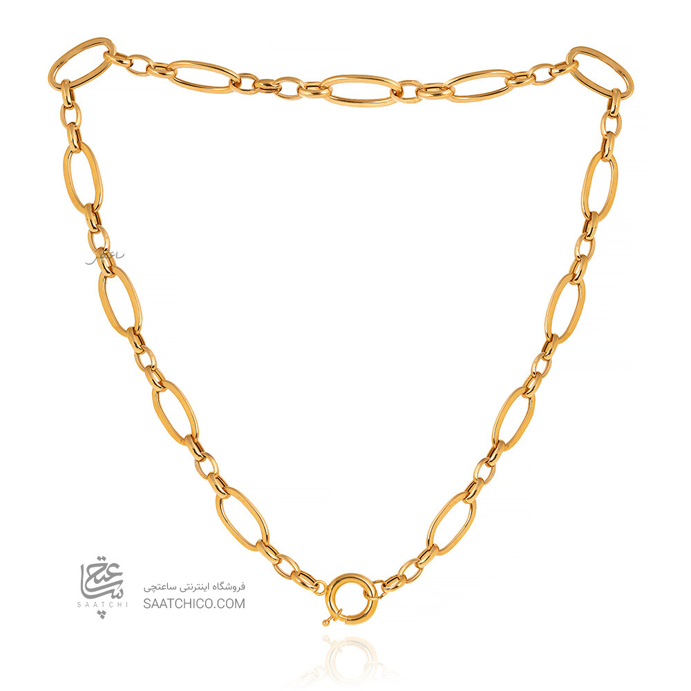 گردنبند زنجیری طلا با قفل ملوانی کد CN468