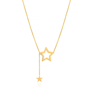 گردنبند طلا طرح ستاره کد LN888