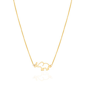 گردنبند طلای کودک طرح فیل کد KN747