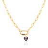 گردنبند طلا با قفل مارلا آرون و آویز قلب تیفانی کد CN543