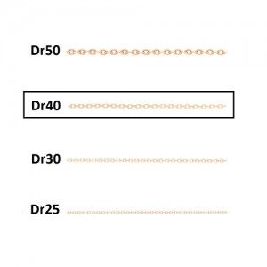 زنجیر طلا معمولی کد CD40