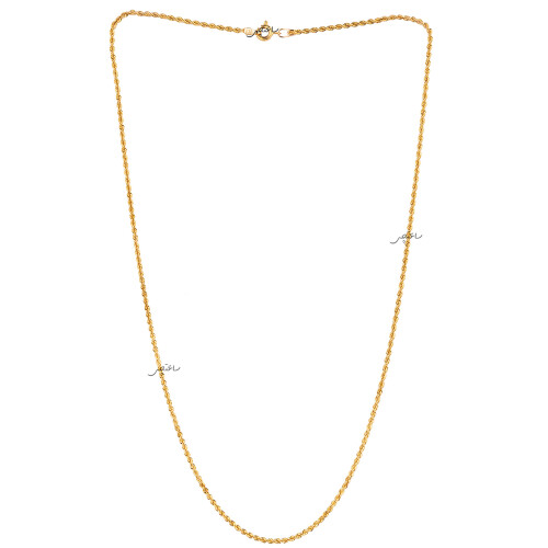 زنجیر طلا طرح طنابی ظریف کد CD220