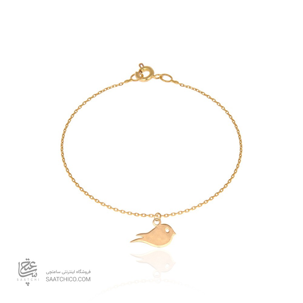 دستبند طلا کودک طرح پرنده کد KB306