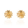 گوشواره طلا طرح گل تراش کد CE508