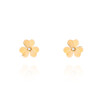 گوشواره طلا طرح گل ونکلیف کد CE520